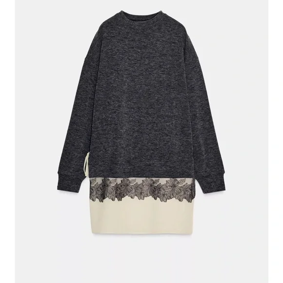 Zara Soft Effect Combination Dress - Picture 6 of 8